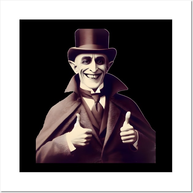 Happy Nosferatu Wall Art by NightvisionDesign